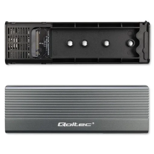 Qoltec Enclosure for SSD M.2 drive,SATA,NGFF,USB C - Image 4