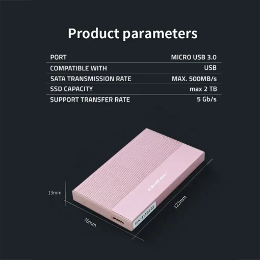 Qoltec Enclosure for SSD HDD 2.5drive,SATA,USB3.0,2T - Image 5