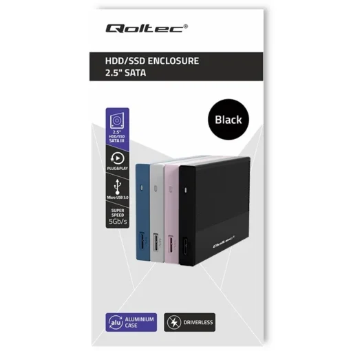 Qoltec Enclosure for SSD HDD 2.5drive,SATA,USB3.0,2T - Image 5