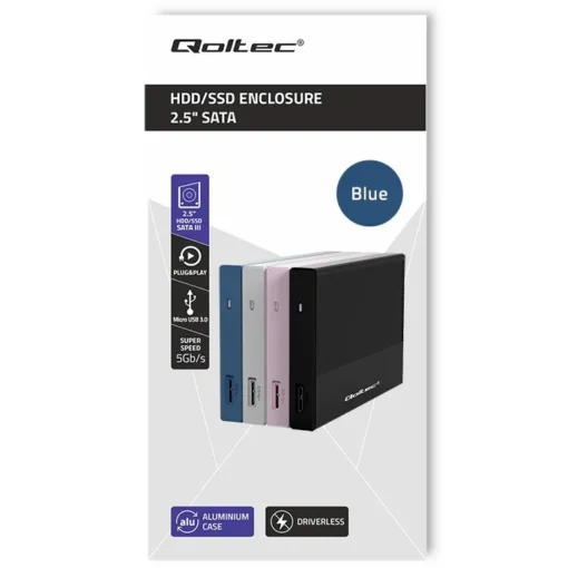 Qoltec Enclosure for SSD HDD 2.5,SATA,USB 3.0,2TB - Image 5