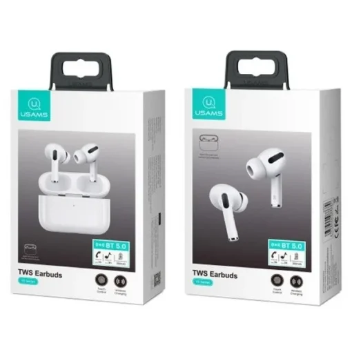 USAMS Bluetooth Headphones TW S 5.0 YS Series White - Image 2