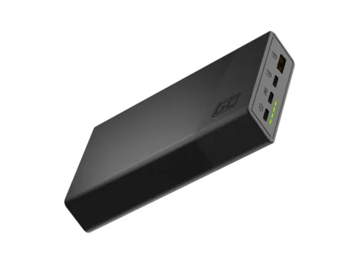 Green Cell Powerbank PowerPlay 20S 20000mAh 22,5W 3x USB-C 1x USB-A black