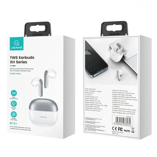 USAMS Bluetooth Headphones TW S 5.1 XH Series blue - Image 2