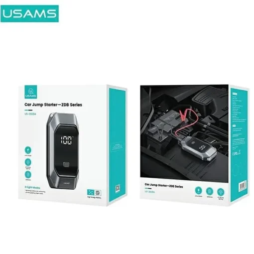 USAMS Powerbank JUMP Starter 8000mAh LED 500A - Image 2