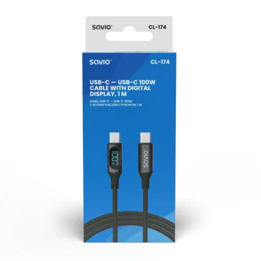 Savio USB Cable 100W CL-174 SAVIO - Image 2