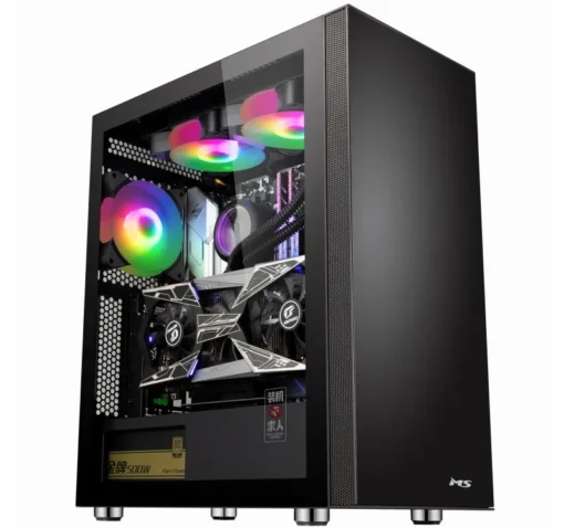 MS PC GAMING CASE MS ARMOR V500 BLACK - Image 3