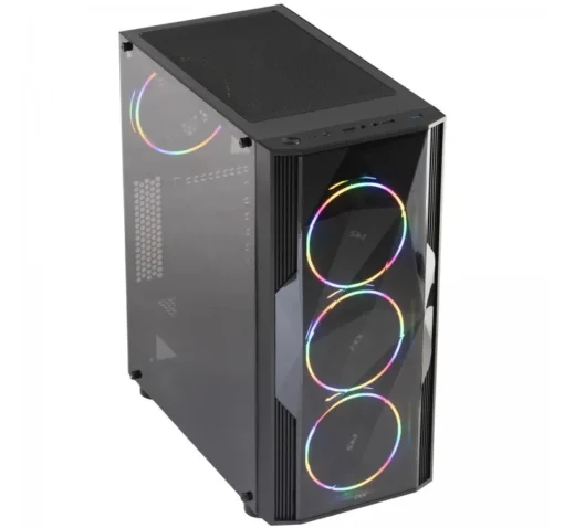 MS PC GAMING CASE MS FIGHT ER V315 BLACK - Image 2