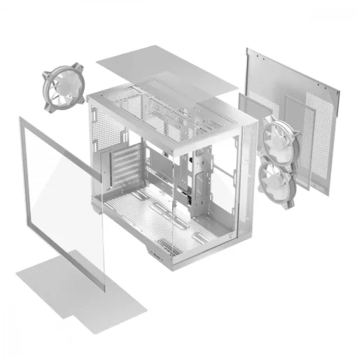 MODECOM Computer case VOLCANO PANORAMA APEX ARGB 3F MIDI White - Image 2