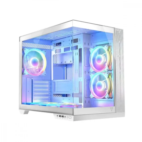 MODECOM Компютър case Volcano Panorama APEX ARGB 5F MIDI white