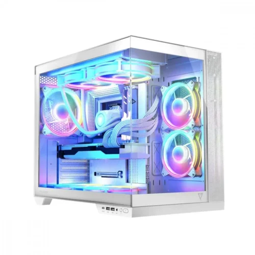 MODECOM Компютър case Volcano Panorama APEX ARGB 7F MIDI white