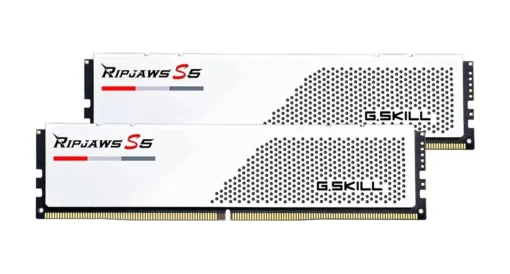 G.SKILL памет за компютър DDR5 64GB (2x32GB) Ripjaws S5 6000MHz CL30 XMP3 white