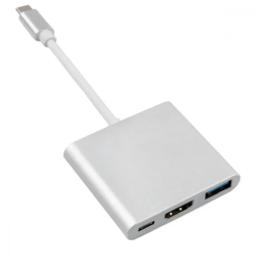 Maclean Adapter USB-C - HDMI / USB 3.0 / USB-C MCTV-84