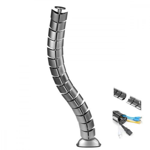 Maclean Organizer grille кабелs to the desk MC-768 S silver