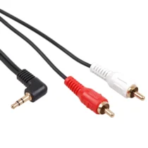 Maclean Cable 3.5mm mini 2RCA 1m black MCTV-824