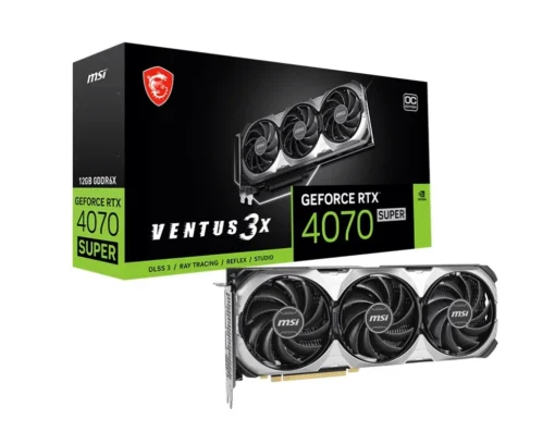 MSI видео карта GeForce RTX 4070 SUPER 12G VENTUS 3X OC GDDRX6