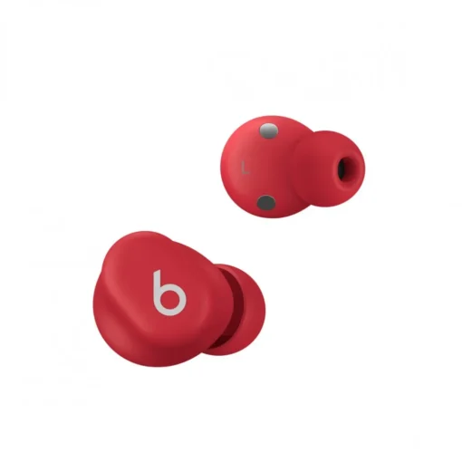 Apple Earphones Beats Solo Buds Transparent red - Image 3