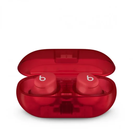 Apple Earphones Beats Solo Buds Transparent red - Image 5