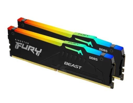 Kingston памет DDR5 Fury Beast RGB 32GB(2*16GB)/6000 CL30 black