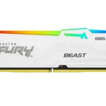 Kingston памет DDR5 Fury Beast RGB 16GB(1*16GB)/6800 CL34 EXPO white