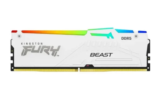 Kingston памет DDR5 Fury Beast RGB 16GB(1*16GB)/6800 CL34 EXPO white