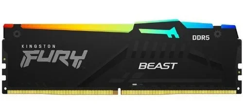 Kingston памет DDR5 Fury Beast RGB 16GB(1*16GB)/6000 CL30 EXPO black