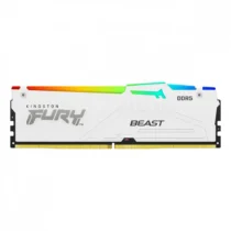 Kingston памет DDR5 Fury Beast RGB 16GB(1*16GB)/6000 CL30 EXPO white