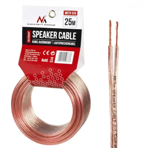 Maclean Speaker cable 25m MCTV-510 2x1.5mm2