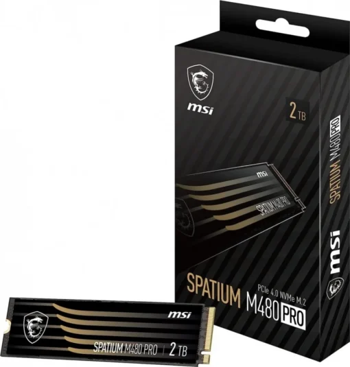 MSI SSD drive SPATIUM M480 PRO 2TB M.2 PCIe4 7400/7000MB/s