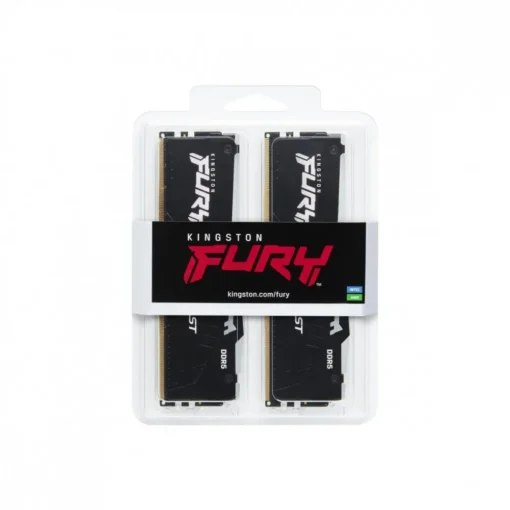 Kingston памет DDR5 Fury Beast RGB 64GB(2*32GB)/6400 CL32 XMP black - Image 3