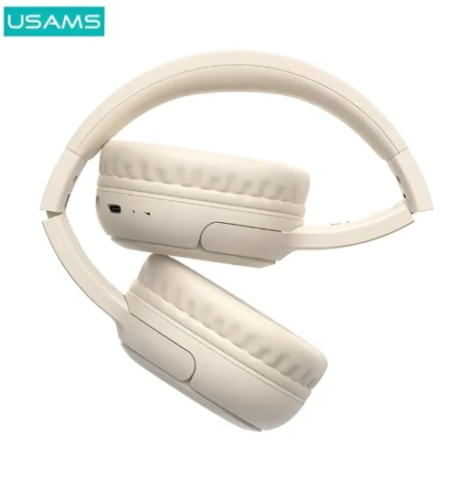 USAMS Bluetooth Headphones 5.3 Yun Series beige - Image 3