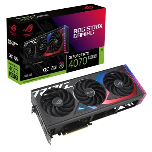 Asus видео карта GeForce RTX 4070 SUPER ROG STRI X 12G GDDRX6 192bit