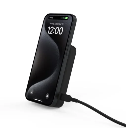 Belkin Powerbank with stand 8000mAh Qi2 MagSafe Black - Image 5