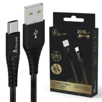 Extralink Cable USB Typ-A to USB Typ-C Smart Life Braided 15W 2m black