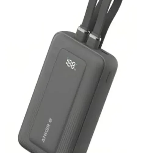 Anker външна батерия 10k mAh 30W кабел C/Lightning 1USB-C 1USB-A C