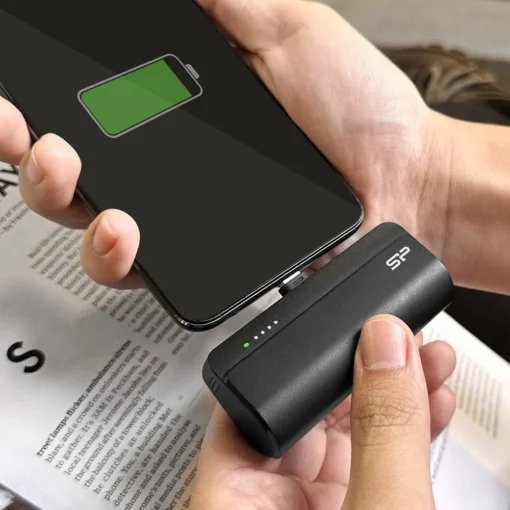 Silicon Power Power Bank QD50 USB-C 5000 mAh MINI black - Image 4