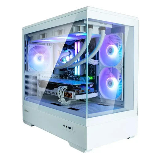 Zalman Case P30 V2 MicroATX Mini Tower 3 FansRGB White - Image 3