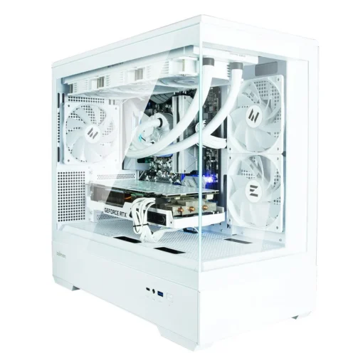 Zalman Case P30 V2 MicroATX Mini Tower 3 FansRGB White - Image 4