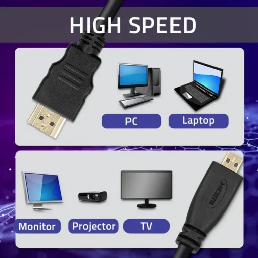 Qoltec Cabel HDMI 1.4 Male / Micro HDMI v1.4 male | 2m - Image 2