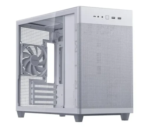 Asus кутия за компютър Prime AP201 Tempered Glass MicroATX white