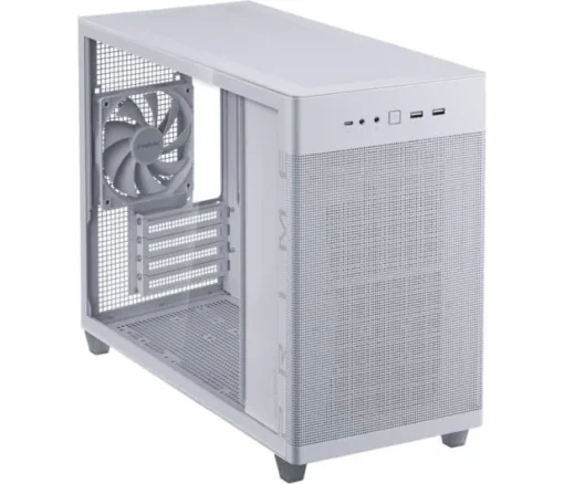 Asus кутия за компютър Prime AP201 Tempered Glass MicroATX white - Image 4