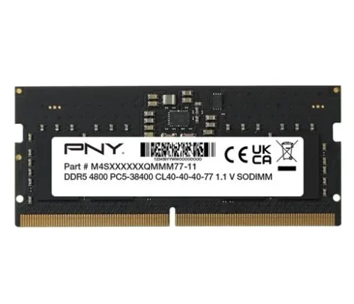 PNY памет за лаптоп 16GB DDR5 SODIMM 4800 MN16GSD54800-BLK - Image 3