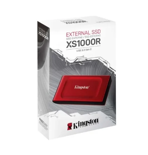 Kingston SSD диск XS1000R 2TB USB3.2 Gen2.2 Zewnętrzny Red - Image 2