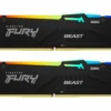 Kingston памет DDR5 Fury Beast RGB 32GB(2*16GB)/6000 CL36 black