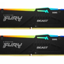 Kingston памет DDR5 Fury Beast RGB 32GB(2*16GB)/6000 CL36 black