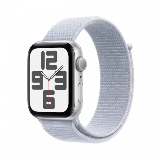 Apple Watch SE GPS 40 mm Silver Aluminium Case with Blue Cloud Sport Loop