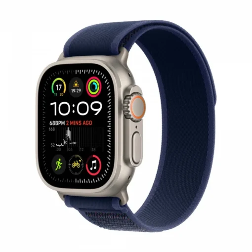 Apple Watch Ultra 2 GPS + Cellular 49 mm Natural Titanium Case with Blue Trail Loop - S/M