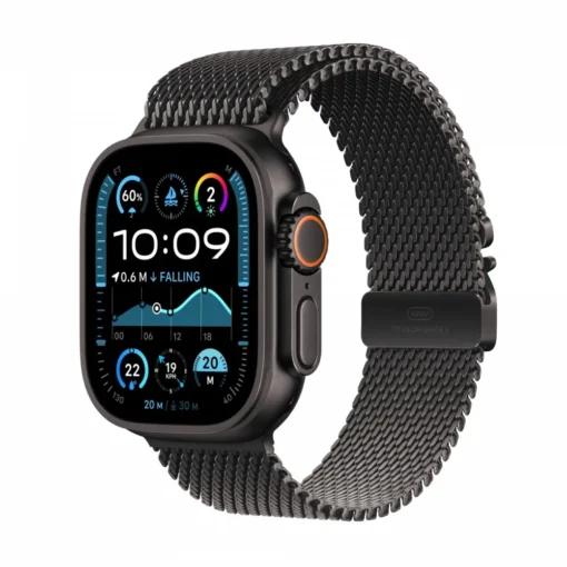 Apple Watch Ultra 2 GPS + Cellular 49 mm Black Titanium Case with Black Titanium Milanese Loop - S