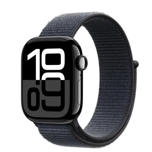 Apple Watch Series 10 GPS 42 mm Jet Black Aluminium Case with Ink Sport Loop