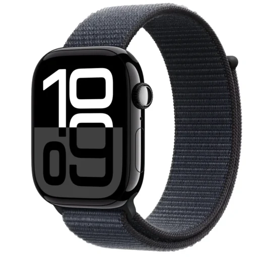 Apple Watch Series 10 GPS 46 mm Jet Black Aluminium Case with Ink Sport Loop