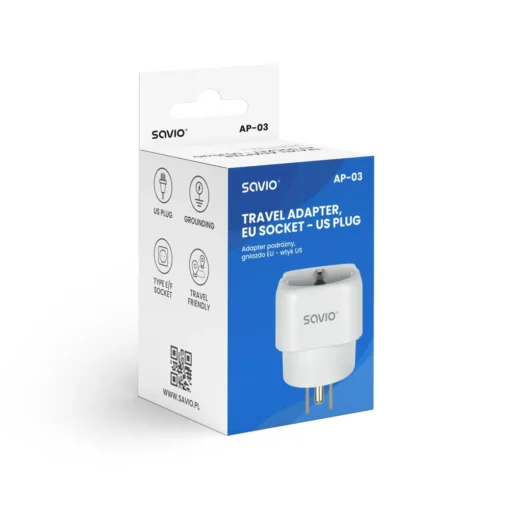 Savio Travel adapter AP-03 SAVIO - Image 3